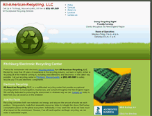 Tablet Screenshot of all-american-recycling.com